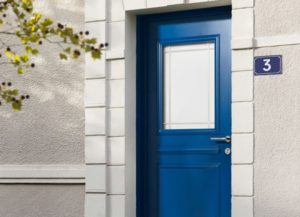 porte d’entrée bleue
